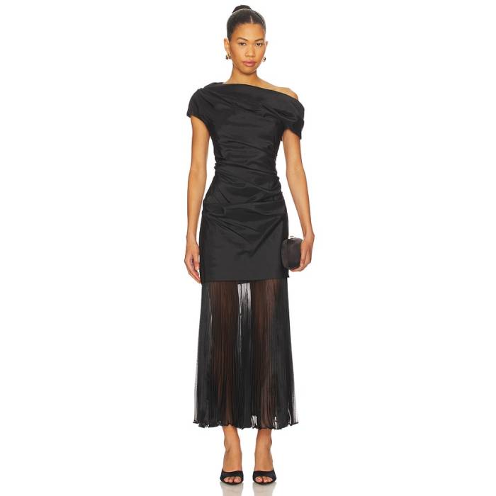 Simkhai 【 Ammalie Combo Midi Dress Women Black 】 御召しもの レディース 黒いこと 黒いこと