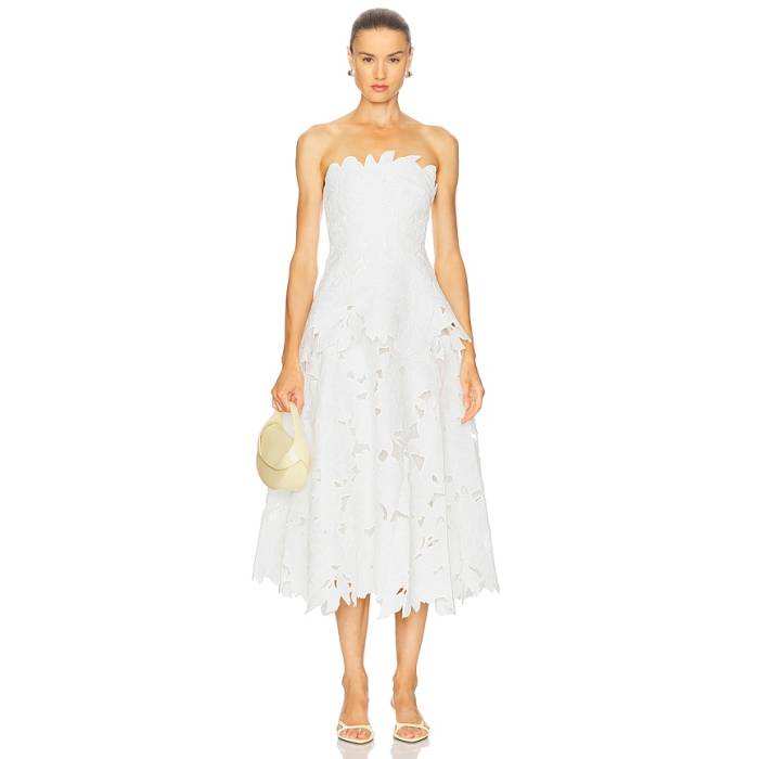Simkhai 【 Audrey Midi Dress Women White 】 お召しもの レディース 白いこと 白いこと