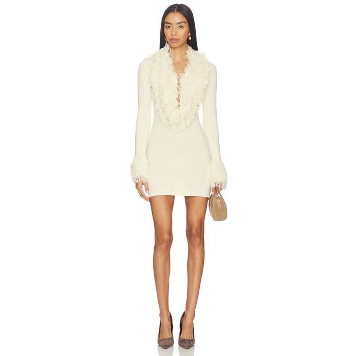 Superdown 【 Eisley Mini Dress Women Cream 】 お召しもの レディース 皮膚軟化剤