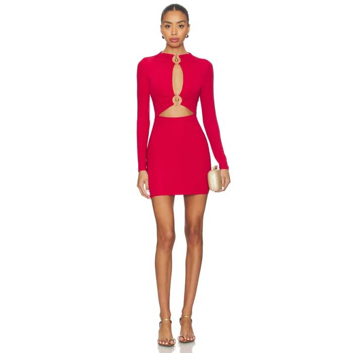 Superdown 【 Sarah Cut Out Dress Women Dark Red 】 ドレス レディース Red 赤・レッド|スニケス