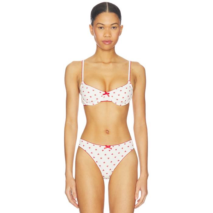 Kat The Label 【 Hugo Underwire Bra Women Heart Print 】 レディース