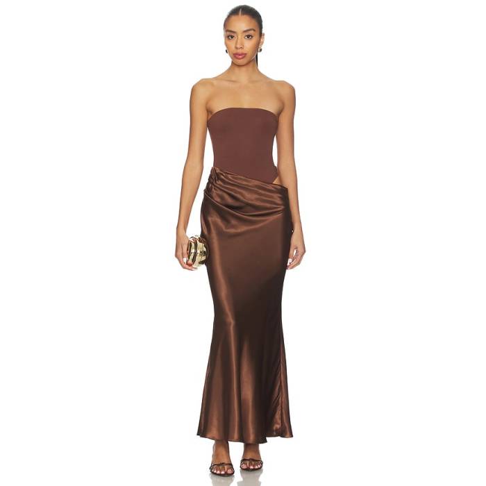 All The Ways 【 Carrie Maxi Dress Women Brown 】 お召しもの レディース 赤銅色 赤銅色