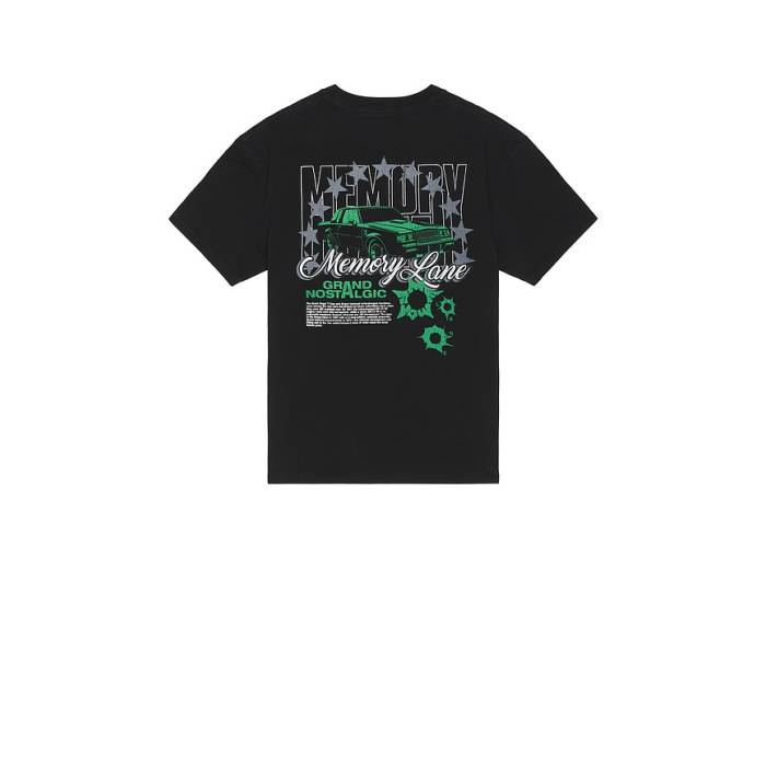 Memory Lane 【 Grand Nostalgic Tee Men Black 】 地びた ティーシャツ メンズ 黒いこと 黒いこと