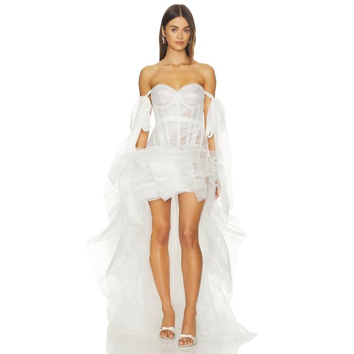 Maria Lucia Hohan 【 Wanda Bridal Dress Women White 】 御召しもの レディース 白いこと 白いこと