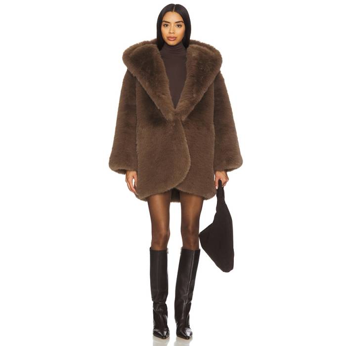 Giuseppe Di Morabito 【 Faux Fur Coat Women Camel 】 レディース camel 駱駝