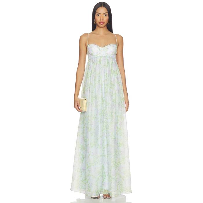 Katie May 【 Effie Gown Women Sky Floral 】 レディース 天の原