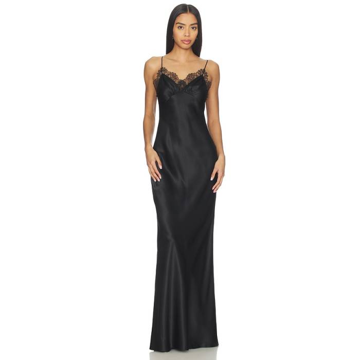 ニリ 置き目タン Nili Lotan 【 Sylas Dress Women Black 】 お召しもの レディース 黒いこと 黒いこと