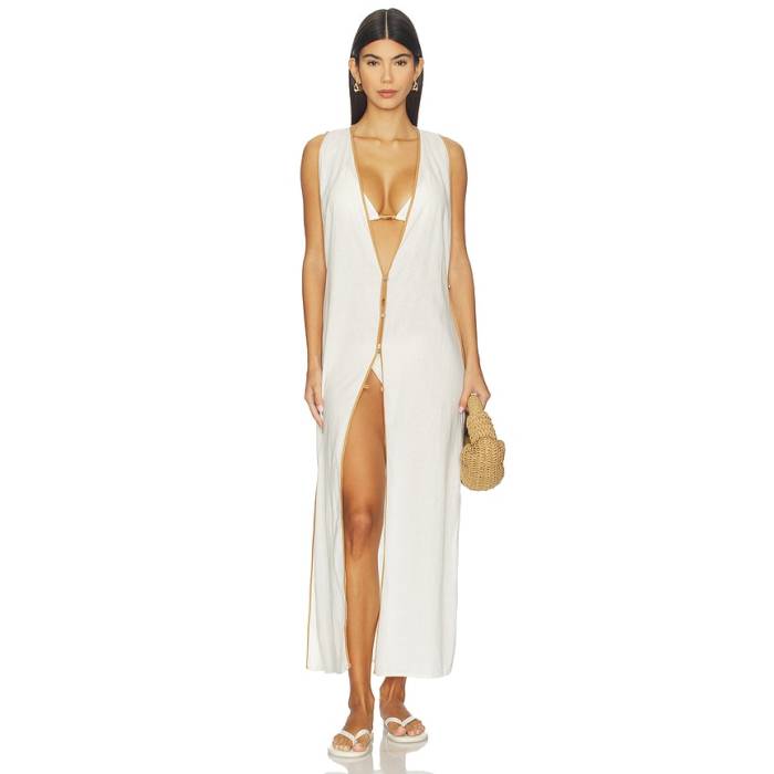 Vix Swimwear 【 Iva Long Cover Up Women Off White 】 レディース 白いこと 白いこと