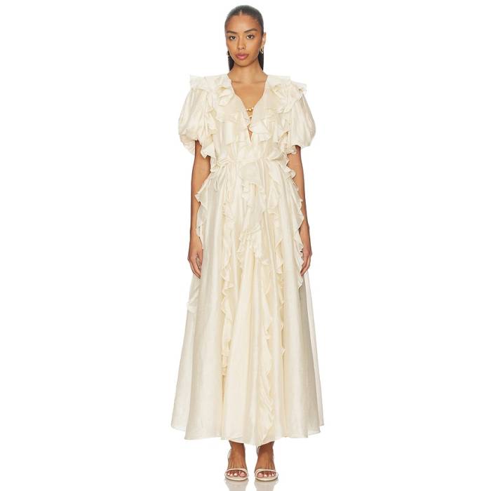 Aje 【 Voyager Maxi Dress Women Coconut Cream 】 御召しもの レディース 皮膚軟化剤