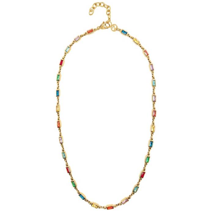Nialaya 【 Rectangle Tennis Necklace Men Multicolor &Amp; Gold 】 テニス ネックレス メンズ ゴールド|スニケス