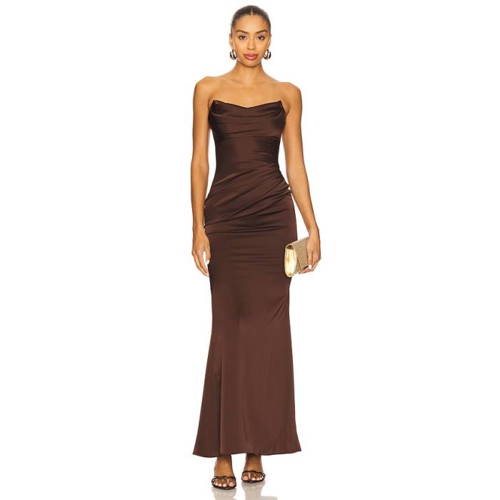 Katie May 【 Taylor Gown Women Chocolate Brown 】 レディース 赤銅色 赤銅色