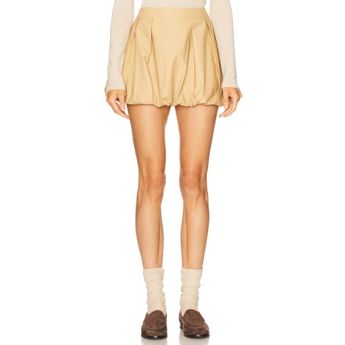 Astr The Label 【 Toini Skort Women Khaki 】 レディース カーキ