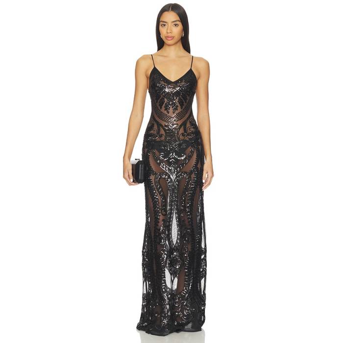 Norma Kamali 【 Slip Gown Women Black 】 レディース 黒いこと 黒いこと