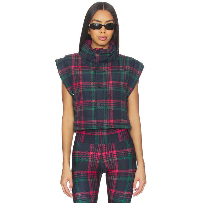 ビーチライオット Beach Riot 【 Canyon Puffer Vest Women Ribbon Plaid 】 ベスト レディース|スニケス