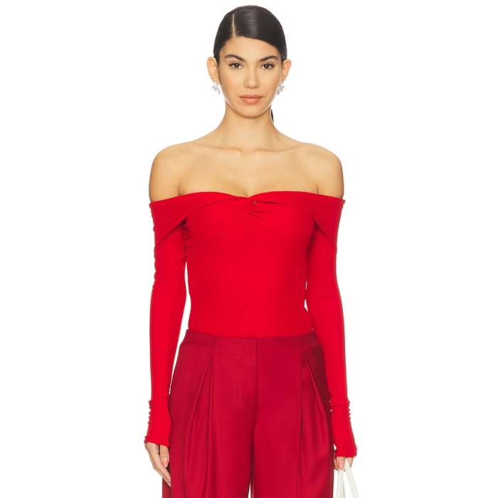 Blumarine 【 Jersey Top Women Lipstick Red 】 プルオーバー レディース Red 赤・赤いこと