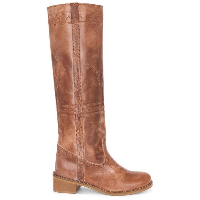 Dico Copenhagen 【 Ann Western Stitch Gaucho Boot Women Cognac 】 ウェスタン ブーツ レディース