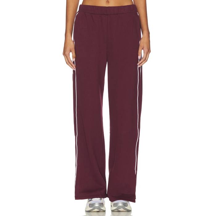ビヨンドヨガ Beyond Yoga 【 Luxe Fleece Piper Wide Leg Pant Women Dark Cherry 】 フリース ズボン下 レディース