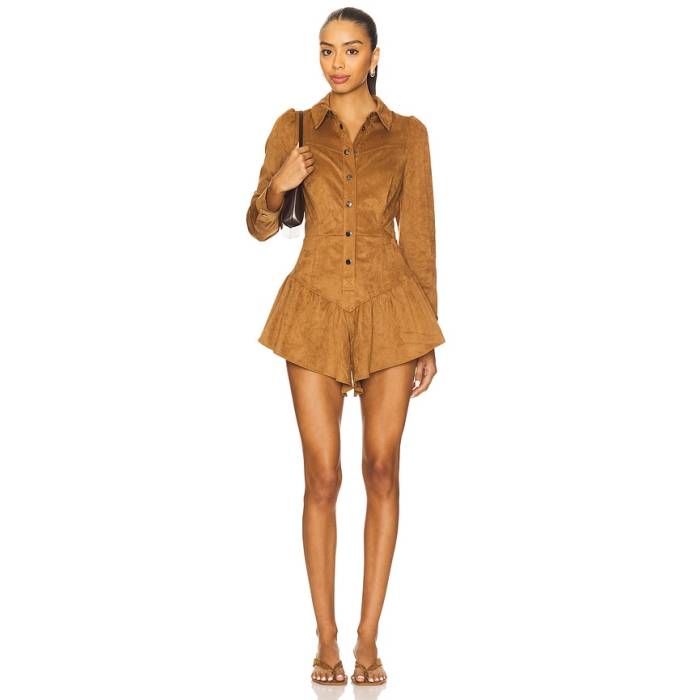 Saylor 【 Enid Romper Women Taupe 】 ロンパース レディース