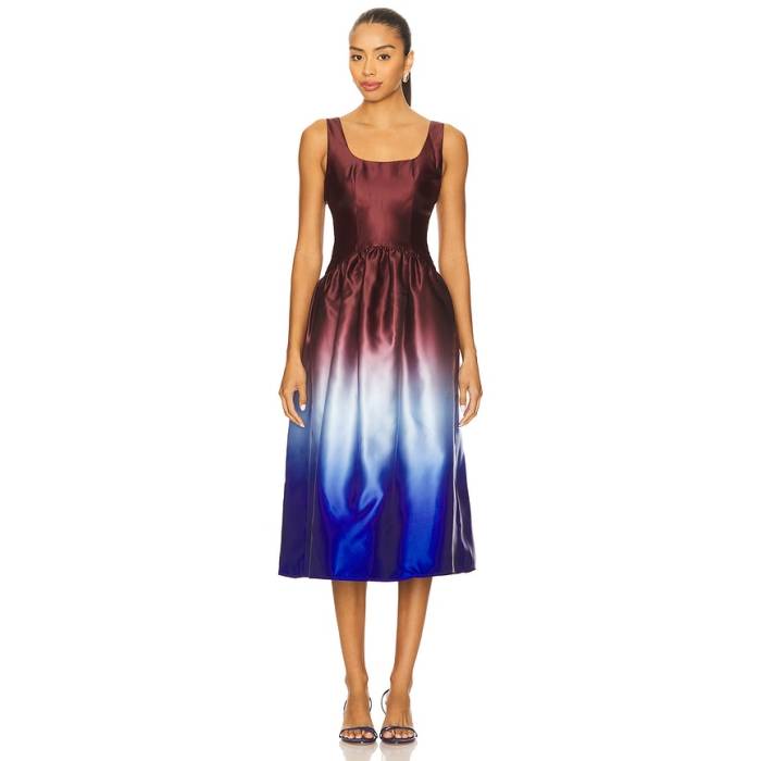 Solid \u0026 Striped 【 The Gianna Dress Women Twilight \u0026Amp; Raisin Brown 】 お召しもの レディース 日暮れ 赤銅色 赤銅色