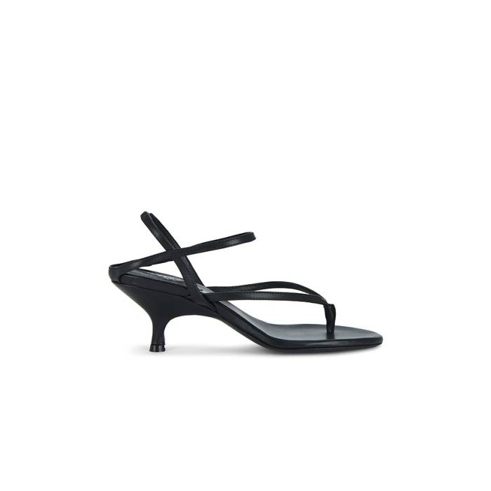 Gia Borghini 【 X The Grandquist The Thong Sandal Women Black 】 レディース 黒いこと 黒いこと