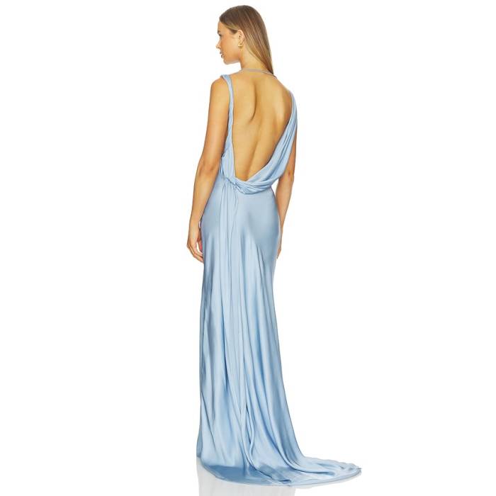 Arcina Ori 【 Darcy Dress Women Blue 】 御召しもの レディース 青碧 青碧
