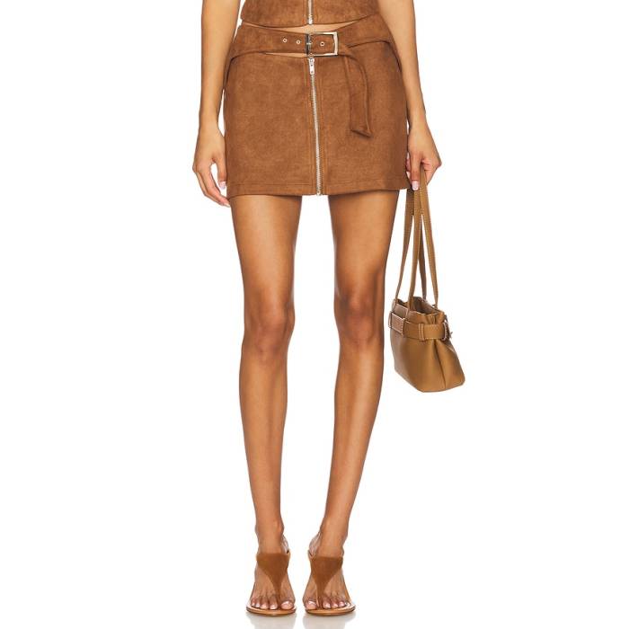 By.dyln 【 Regina Mini Skirt Women Chocolate 】 レディース｜スニケス