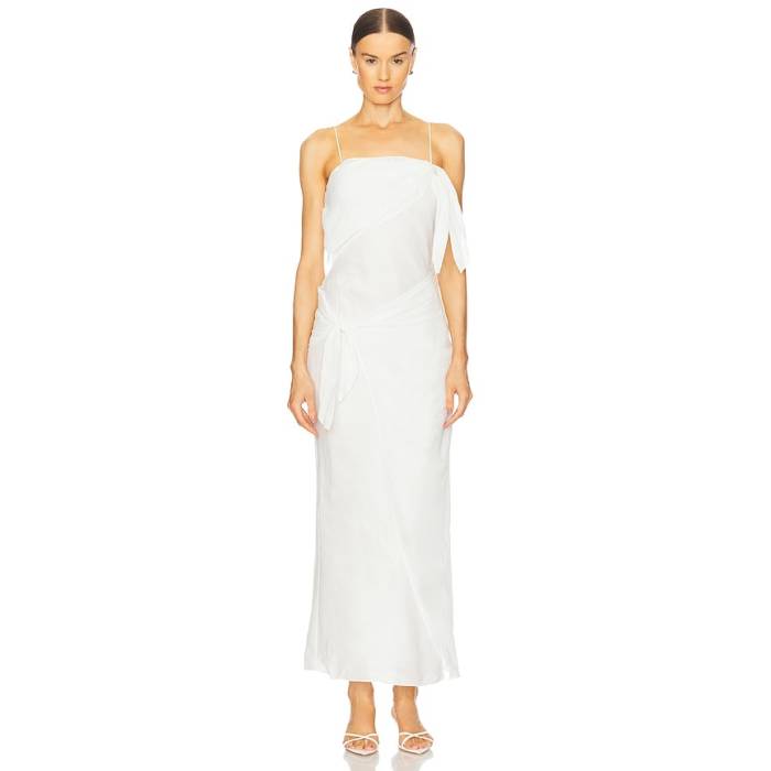 Sir. 【 Rosalia Wrap Midi Dress Women Ivory 】 wrap ラップ ドレス レディース アイボリー|スニケス