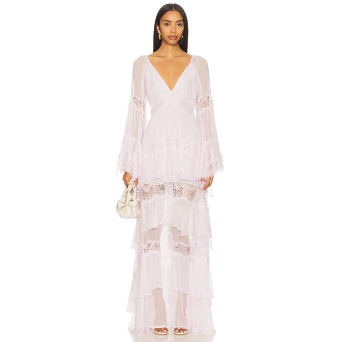 Loveshackfancy 【 Devina Dress Women Orchid Ice 】 お召しもの レディース
