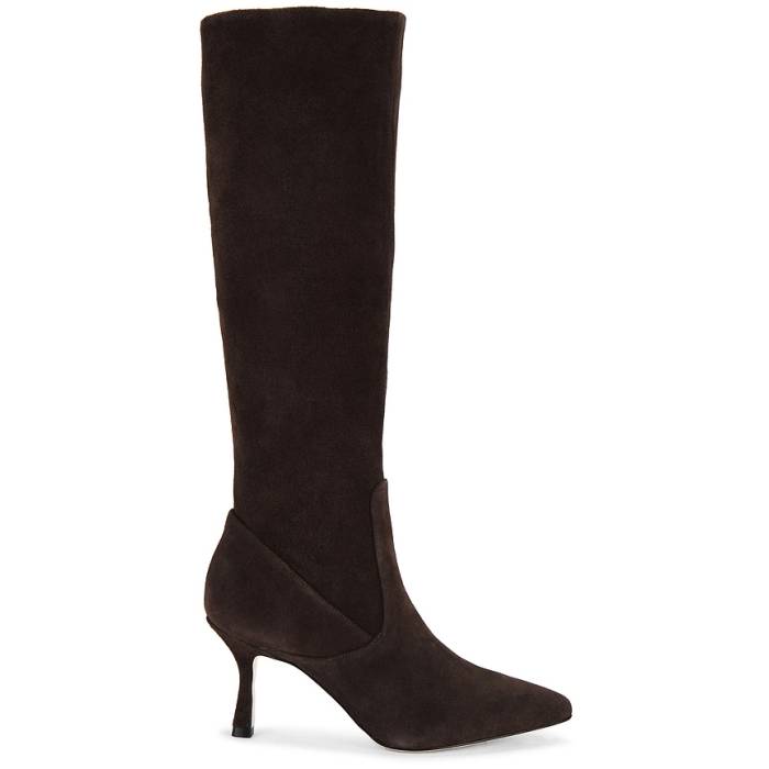 L\u0027agence 【 Marya Boot Women Dark Brown Suede 】 ブーツ レディース 赤銅色 赤銅色 スエード・スウェード