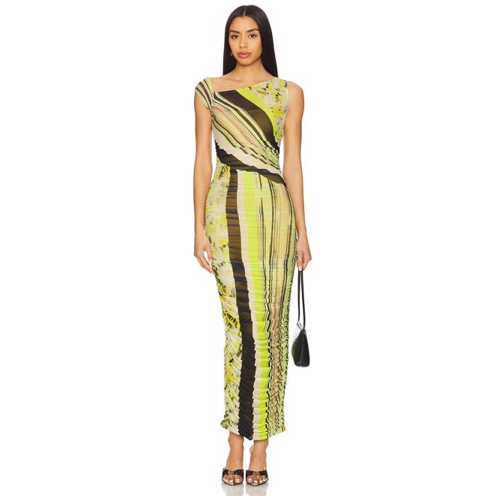 Afrm 【 Biona Dress Women Wing Stripe 】 ドレス レディース Stripe ストライプ｜スニケス