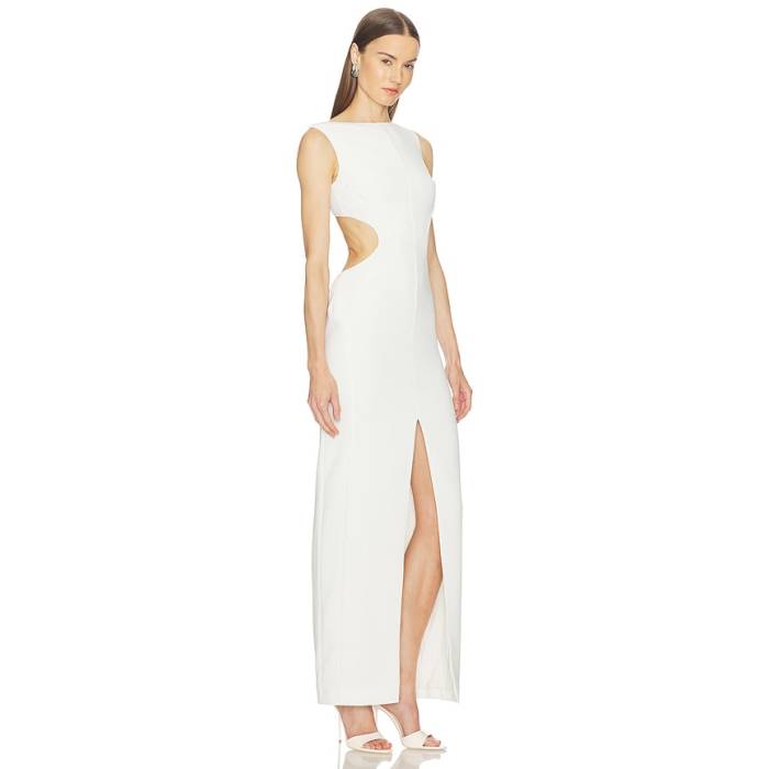 Camila Coelho 【 Selma Maxi Dress Women Ivory 】 御召しもの レディース 象牙色