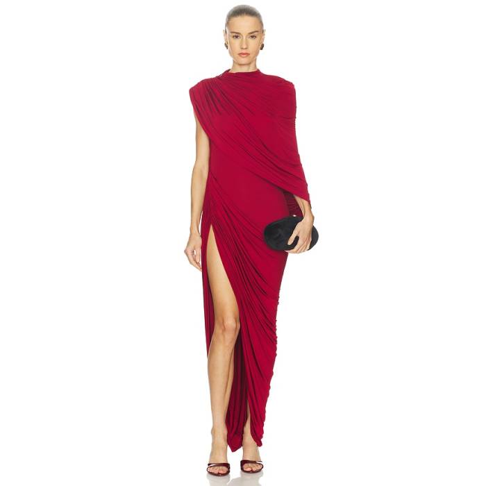 Camila Coelho 【 Alondra Maxi Dress Women Garnet 】 お召しもの レディース