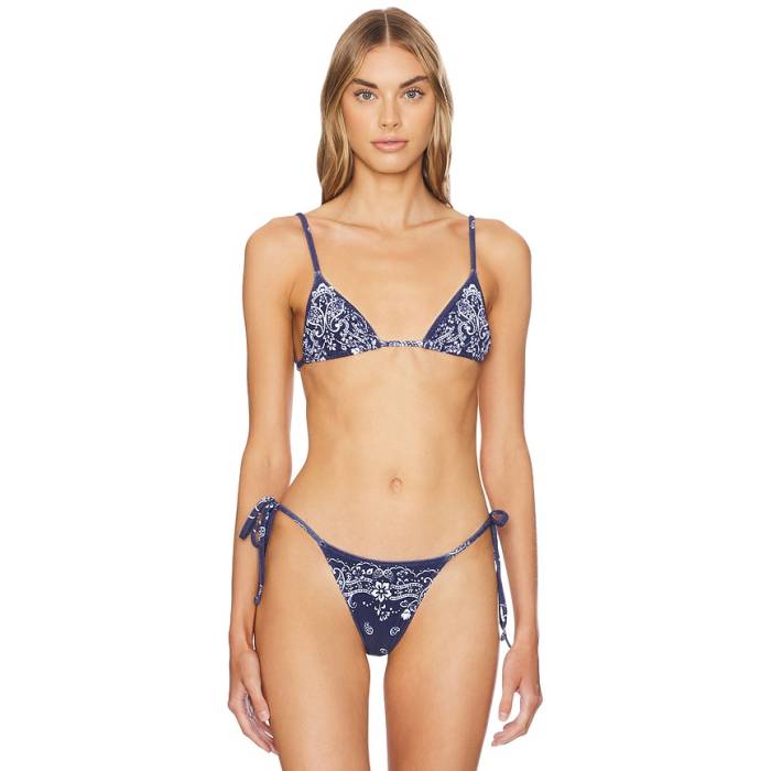 Tropic Of C 【 Equator Bikini Top Women Navy Bandana 】 レディース 紺色 ネイビー｜スニケス