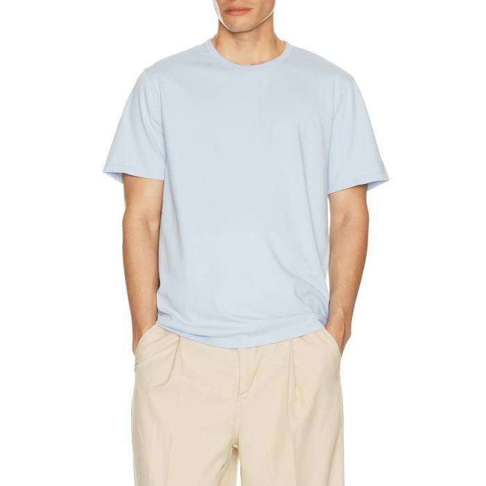 ヴィンス Vince 【 Garment Dye Short Sleeve Tee Men Washed Rainwater 】 Sleeve 捩り プルオーバー メンズ