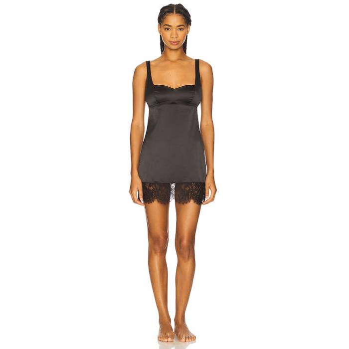 ハンキーパンキー Hanky Panky 【 X Lexi Wood Cindy Mini Slip Dress Women Black 】 御召しもの レディース 黒いこと 黒いこと