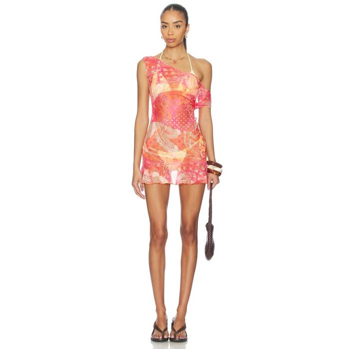Donde Esteban 【 Toronja Salpicon Mini Dress Women Multi 】 お召しもの レディース ドレス-レディースファッション
