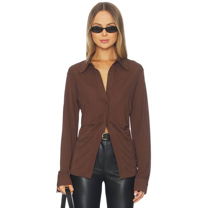 Lamarque 【 Kai Shirt Women Brown 】 レディース 赤銅色 赤銅色