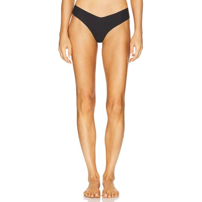 命令すること Commando 【 Cotton Thong Women Black 】 レディース 黒いこと 黒いこと