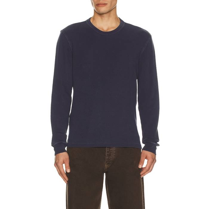 シチズンズオブヒューマニティ Citizens Of Humanity 【 Waffle Crewneck Men Vintage Navy 】 ワッフル メンズ vintage ビンテージ・ヴィンテージ 紺色 ネイビー|スニケス