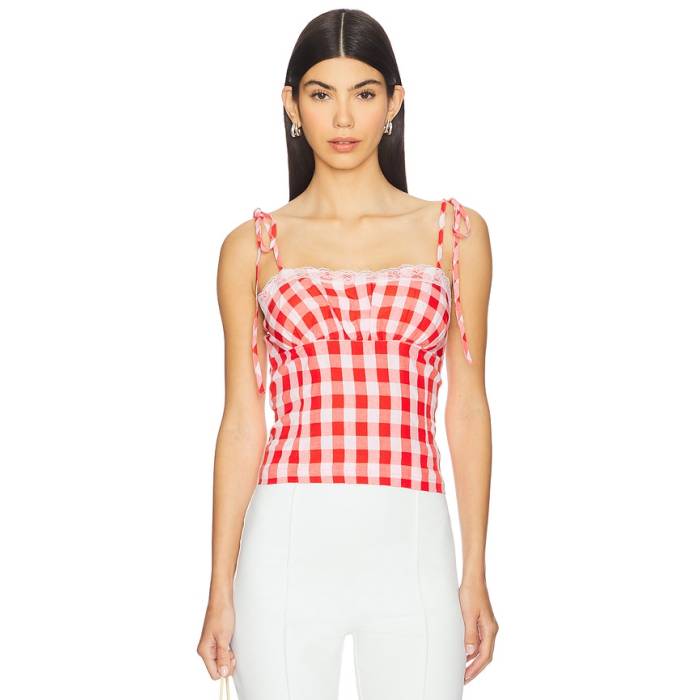 More To Come 【 Penny Top Women Red Gingham 】 ペニー レディース Red 赤・赤いこと
