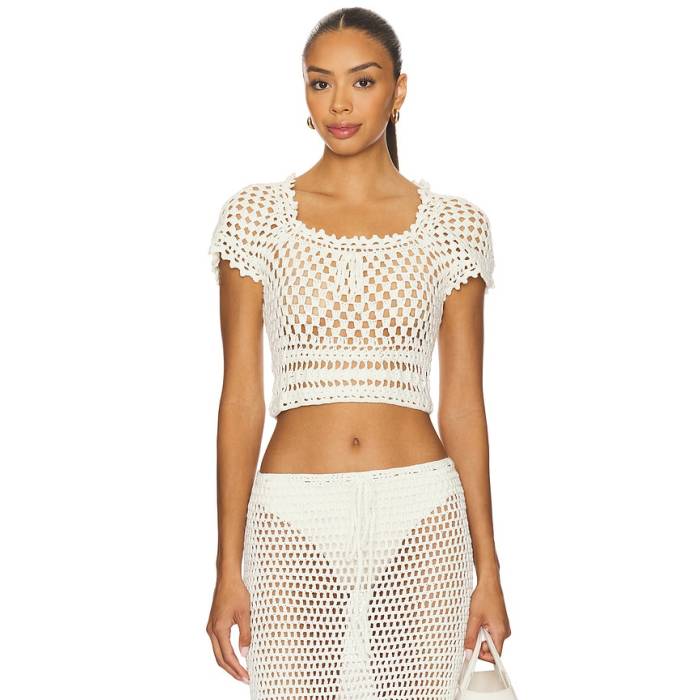 More To Come 【 Aulani Top Women Ivory 】 レディース 象牙色 トップス-レディースファッション-タンクトップ