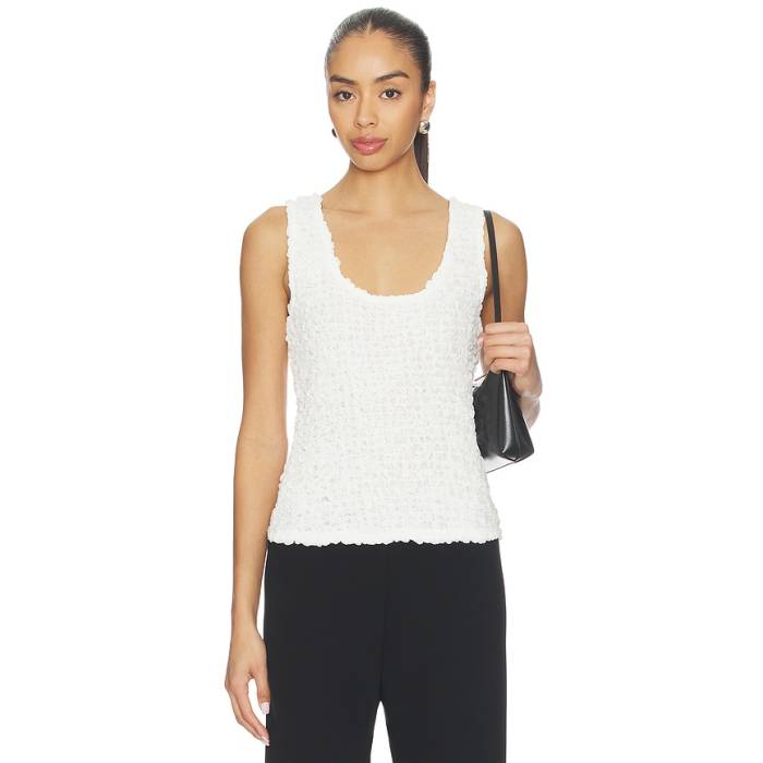 Enza Costa 【 Dimension Tank Women Off White 】 貯蔵タンクとっ始め レディース 白いこと 白いこと