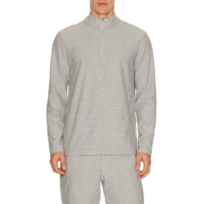 ビヨンドヨガ Beyond Yoga 【 Spacedye Terrain Men\u0027s Quarter Zip Pullover Men Silver Mist 】 メンズ メンズ Silver しろがね色・しろがね色