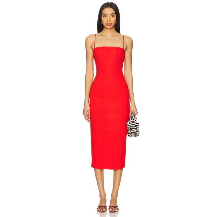 Misha 【 Irisa Midi Dress Women Grenadine 】 お召しもの レディース