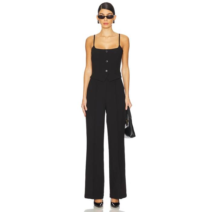 Pistola 【 Marcia Tailored Jumpsuit Women Black 】 飛び降りる背広 レディース 黒いこと 黒いこと
