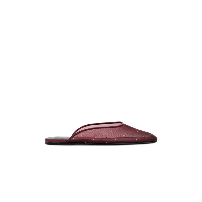 Magda Butrym 【 Flat Mule Women Burgundy 】 レディース ぶどう酒色・バーガンディー