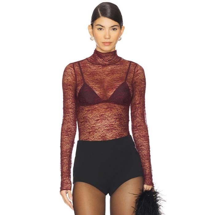 Astr The Label 【 Kyra Top Women Wine 】 レディース