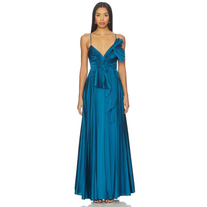 Acler 【 Abenhall Maxi Dress Women Prussian Blue 】 御召しもの レディース 青碧 青碧