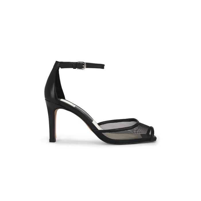 ドルチェビータ Dolce Vita 【 Serlo Mesh Heel Women Onyx 】 踵 レディース