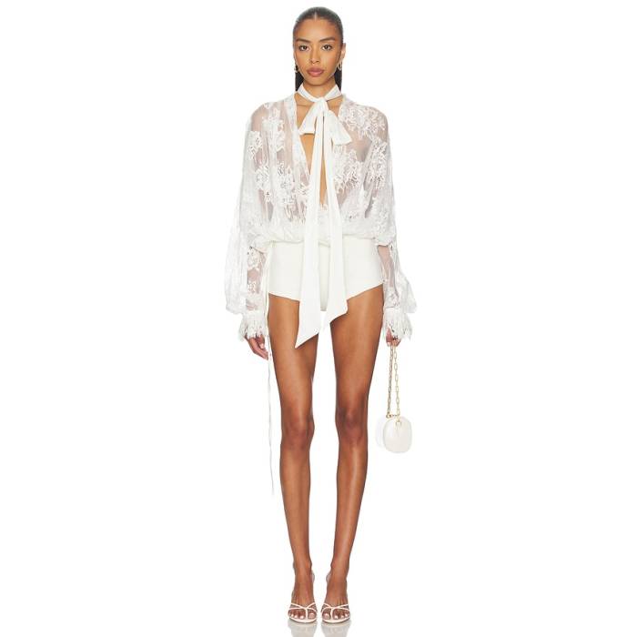 Aniye Records 【 Dafne Bodysuit Women Almond 】 上半身背広 レディース